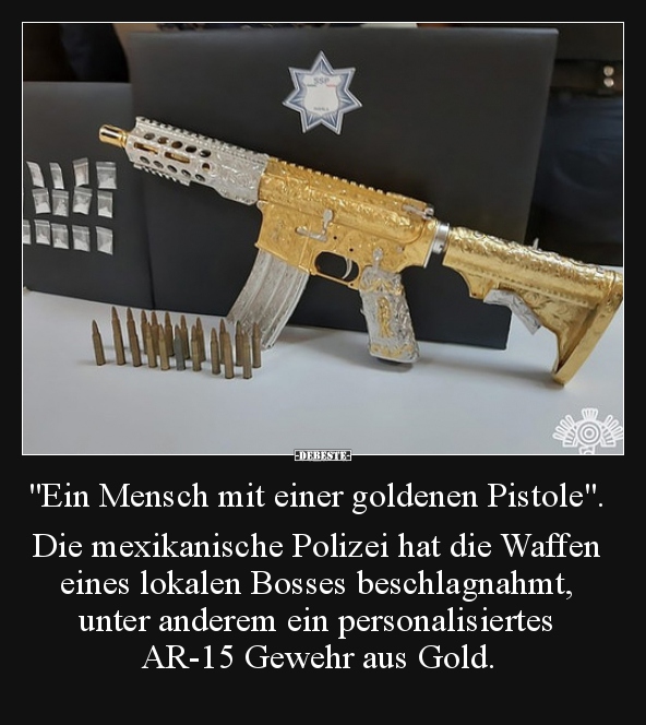 "Ein Mensch mit einer goldenen Pistole"... - Lustige Bilder | DEBESTE.de