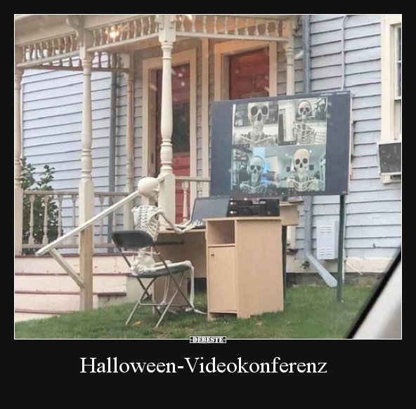 Halloween-Videokonferenz.. - Lustige Bilder | DEBESTE.de