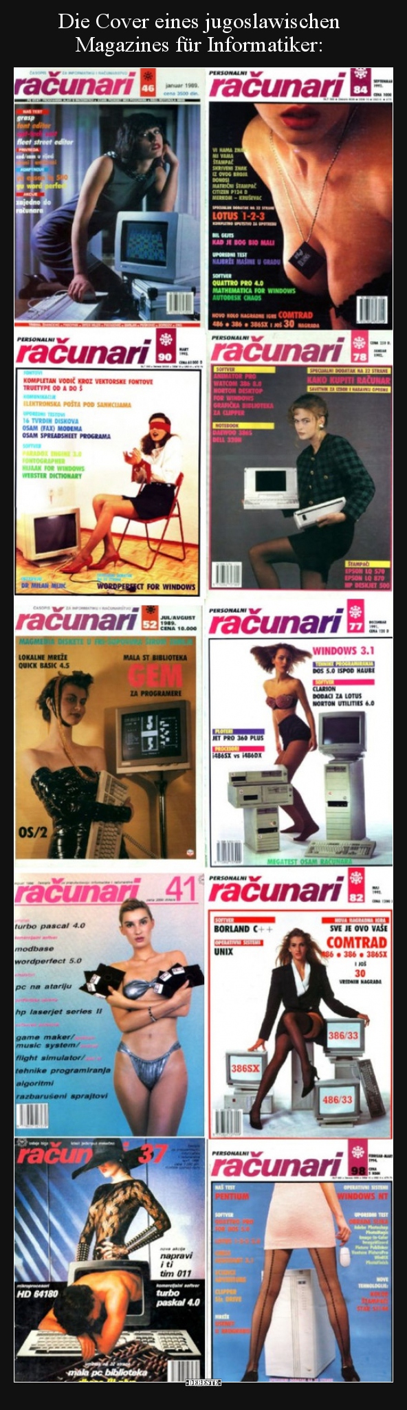 Die Cover eines jugoslawischen Magazines für.. - Lustige Bilder | DEBESTE.de