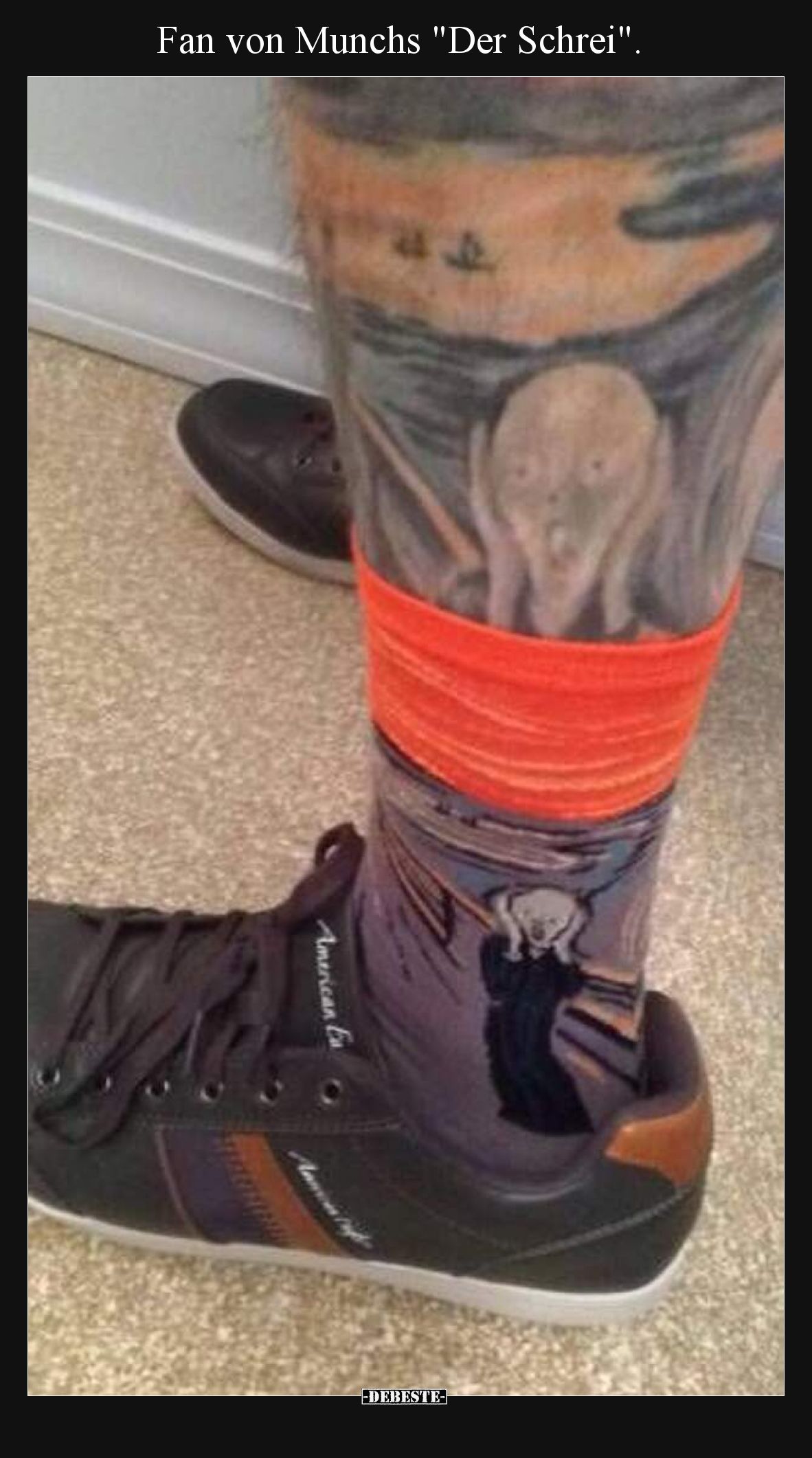 Fan von Munchs "Der Schrei".