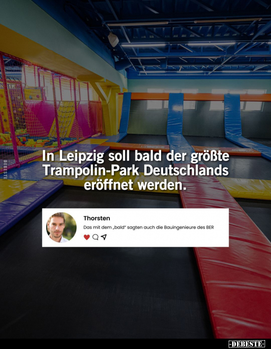 In Leipzig soll bald der größte Trampolin-Park Deutschlands.. - Lustige Bilder | DEBESTE.de