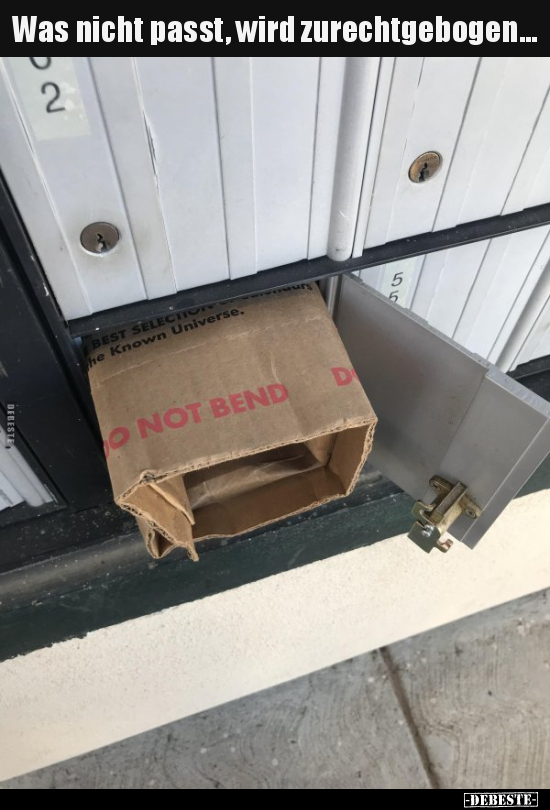 Was nicht passt, wird zurechtgebogen...