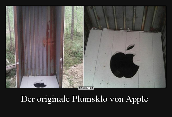 Der originale Plumsklo von Apple.. - Lustige Bilder | DEBESTE.de