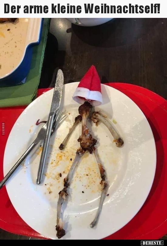 Der arme kleine Weihnachtself!..