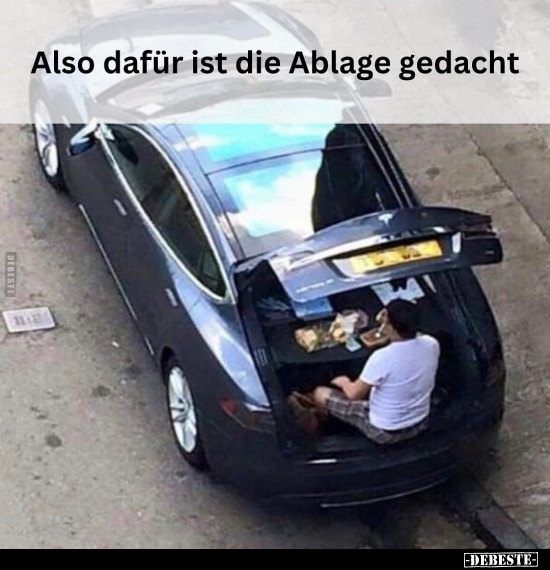 Also dafür ist die Ablage gedacht.. - Lustige Bilder | DEBESTE.de