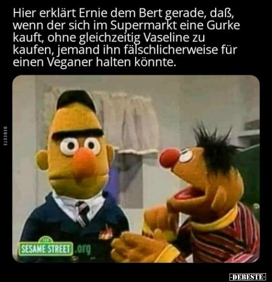 Hier erklärt Ernie dem Bert gerade.. - Lustige Bilder | DEBESTE.de