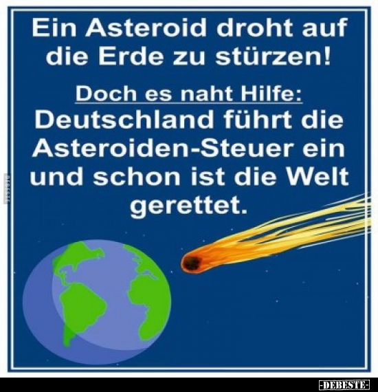 Ein Asteroid droht auf die Erde zu stürzen!