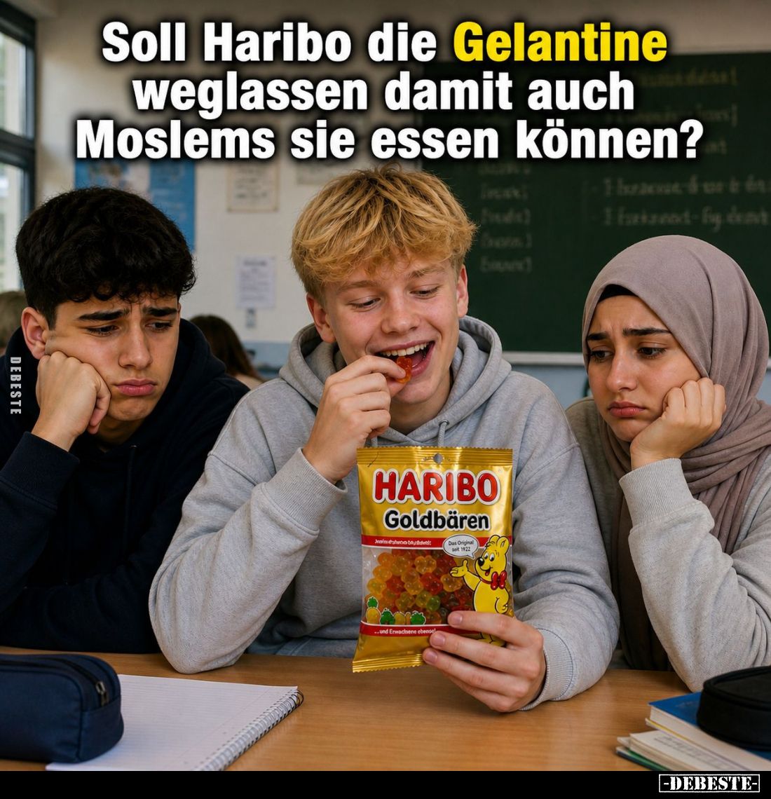 Soll Haribo die Gelantine weglassen damit auch Moslems sie essen können?