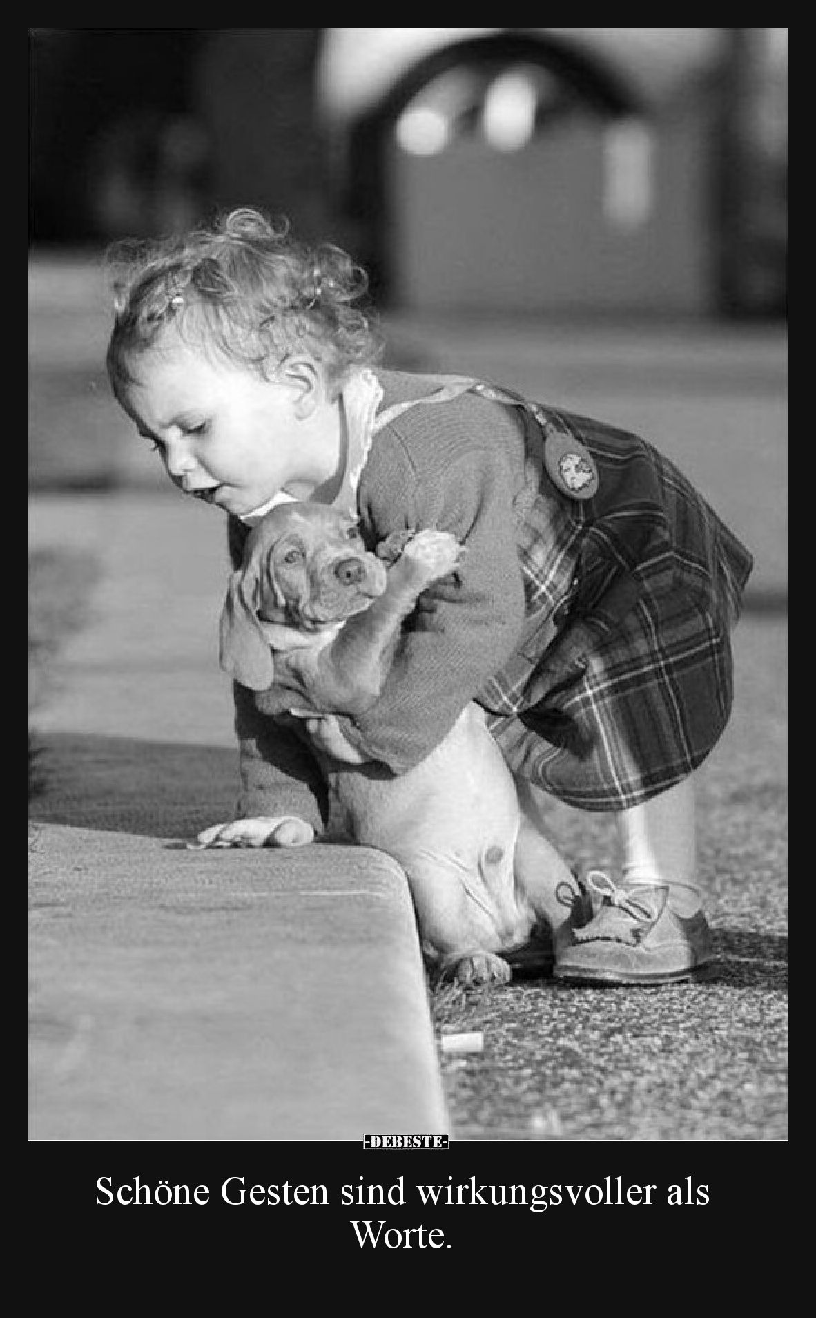 Schöne Gesten sind wirkungsvoller als Worte.