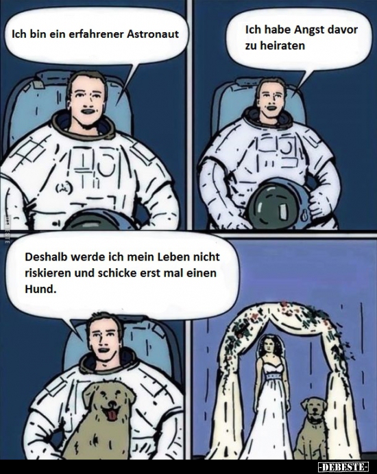 Ich bin ein erfahrener Astronaut..