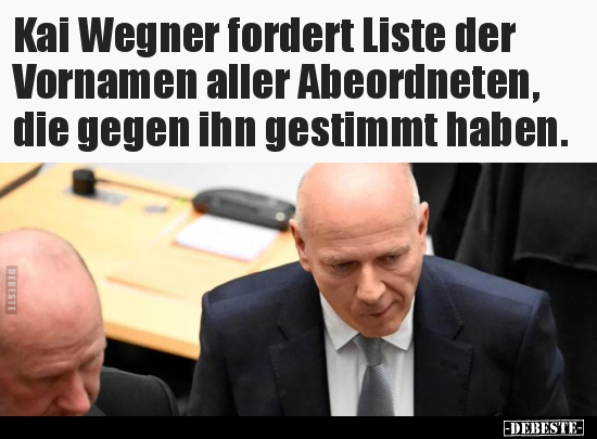 Kai Wegner fordert Liste der Vornamen aller Abeordneten.. - Lustige Bilder | DEBESTE.de