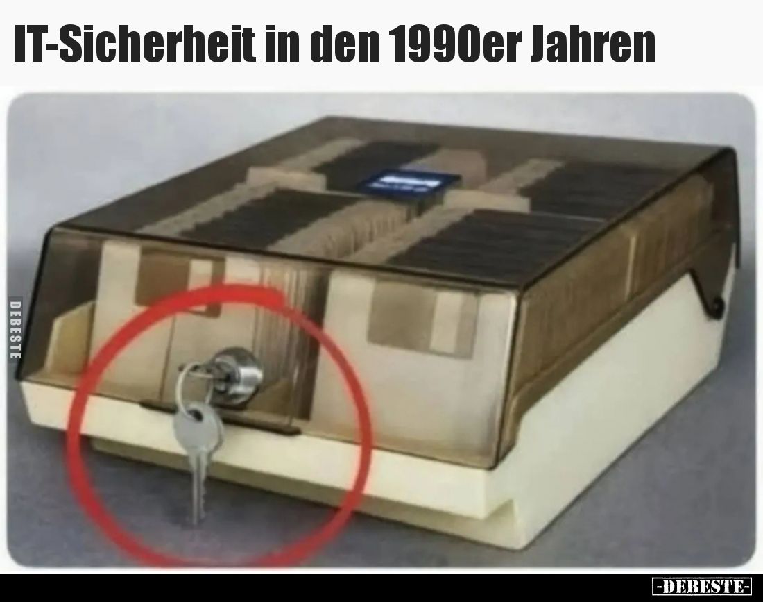 IT-Sicherheit in den 1990er Jahren.. - Lustige Bilder | DEBESTE.de