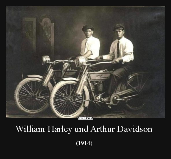 William Harley und Arthur Davidson (1914).. - Lustige Bilder | DEBESTE.de