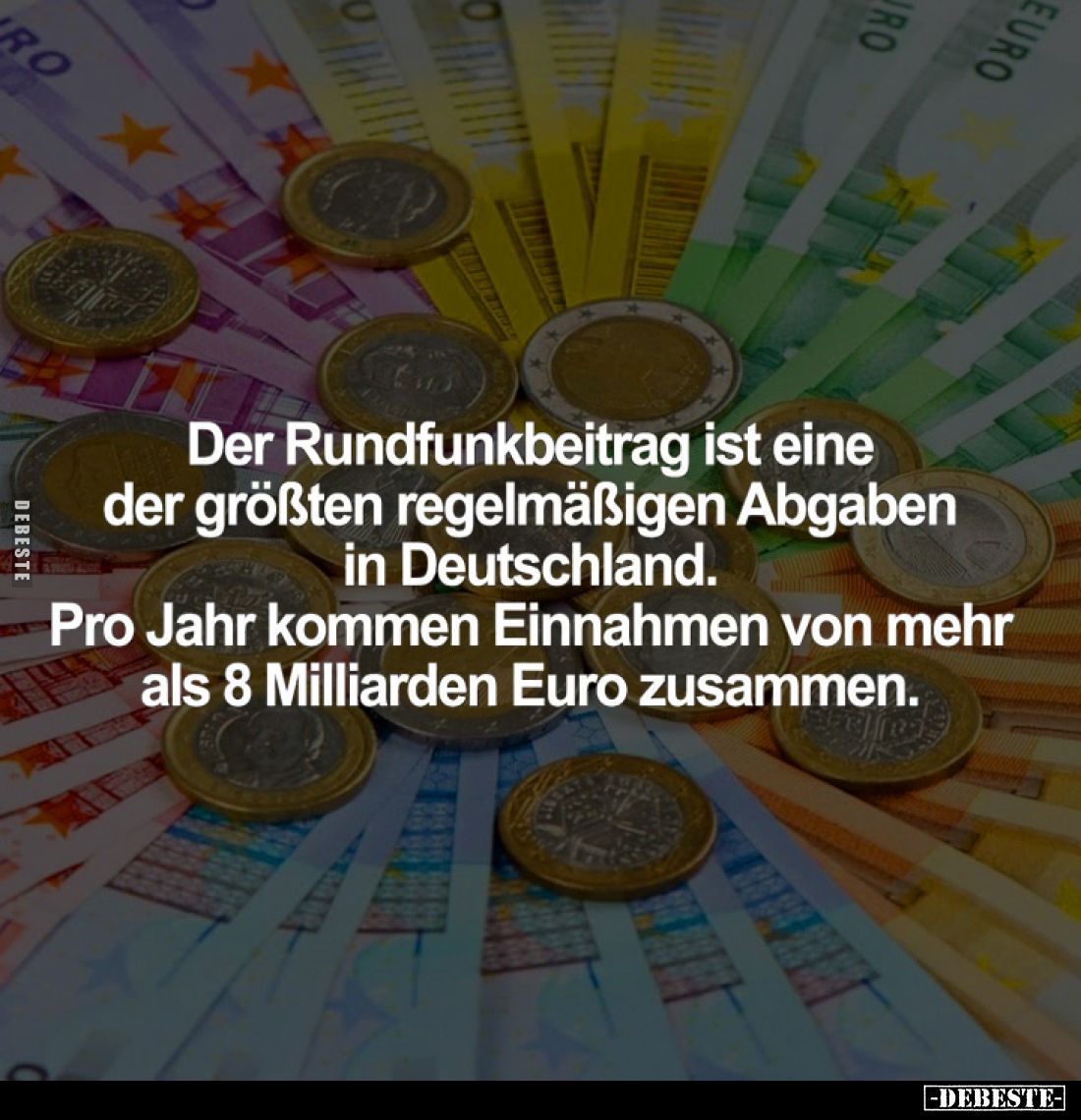 Der Rundfunkbeitrag ist eine der größten regelmäßigen Abgaben in Deutschland. Pro Jahr kommen Einnahmen von mehr als 8 Millia...