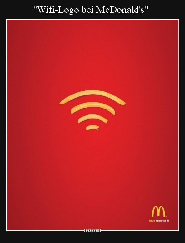 "Wifi-Logo bei McDonald's".. - Lustige Bilder | DEBESTE.de