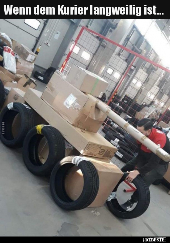 Wenn dem Kurier langweilig ist...