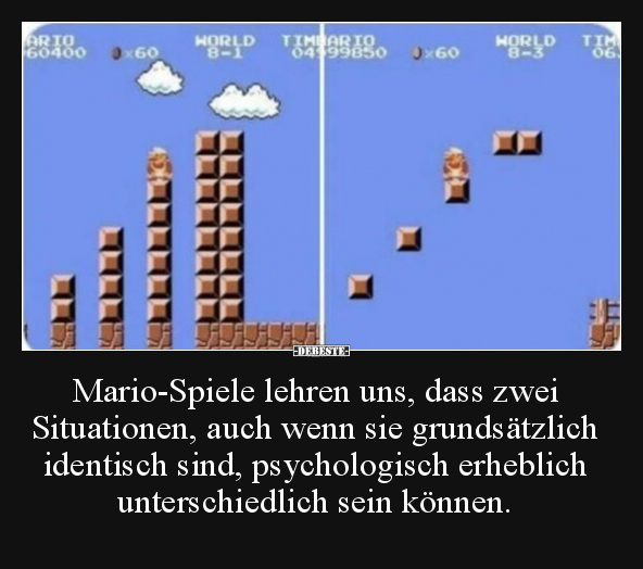 Mario-Spiele lehren uns, dass zwei Situationen, auch wenn.. - Lustige Bilder | DEBESTE.de