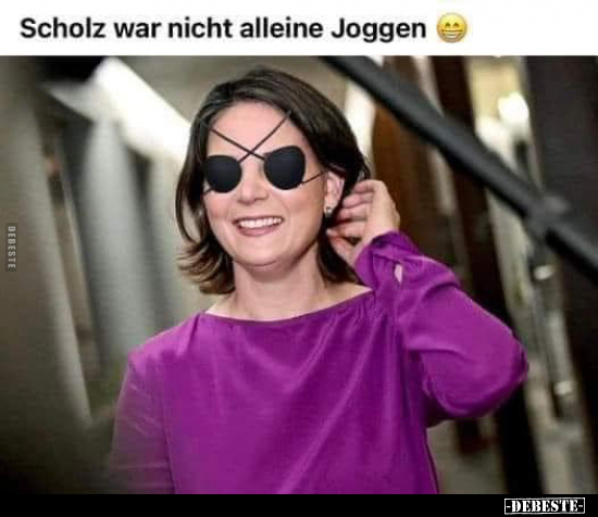 Scholz war nicht alleine Joggen.. - Lustige Bilder | DEBESTE.de
