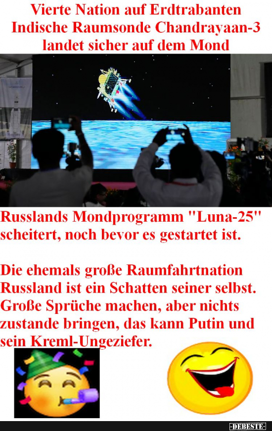 Putin und der russische Weltraumschrott - Lustige Bilder | DEBESTE.de