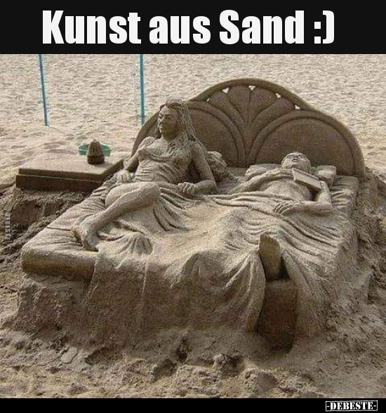 Kunst aus Sand :) - Lustige Bilder | DEBESTE.de