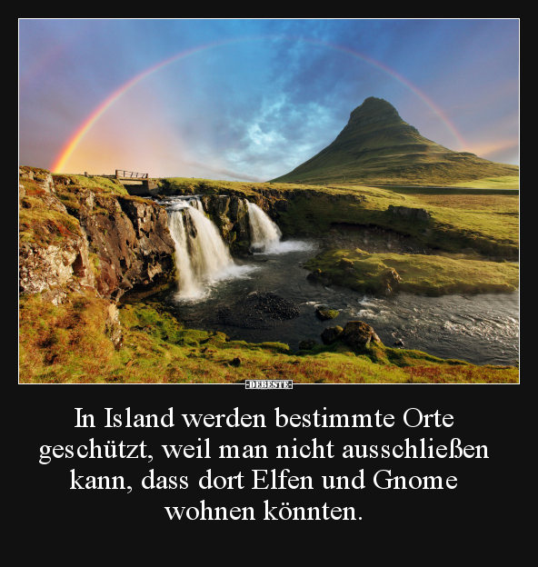 In Island werden bestimmte Orte geschützt, weil man nicht.. - Lustige Bilder | DEBESTE.de