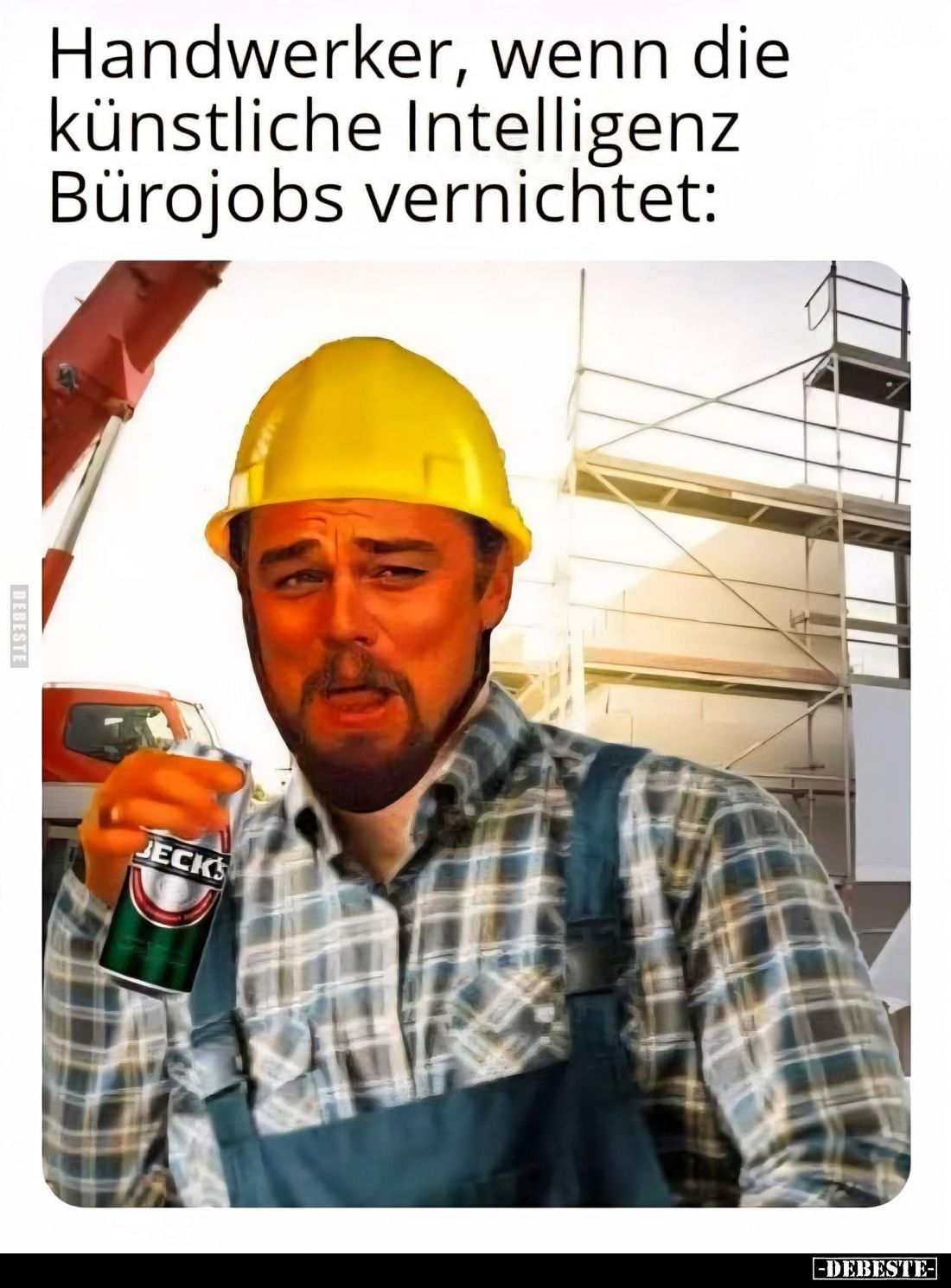 Handwerker, wenn die künstliche Intelligenz Bürojobs vernichtet: