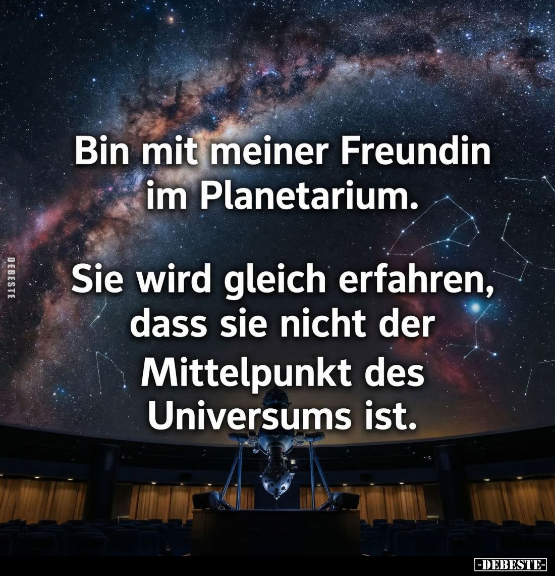 Bin mit meiner Freundin im Planetarium... - Lustige Bilder | DEBESTE.de