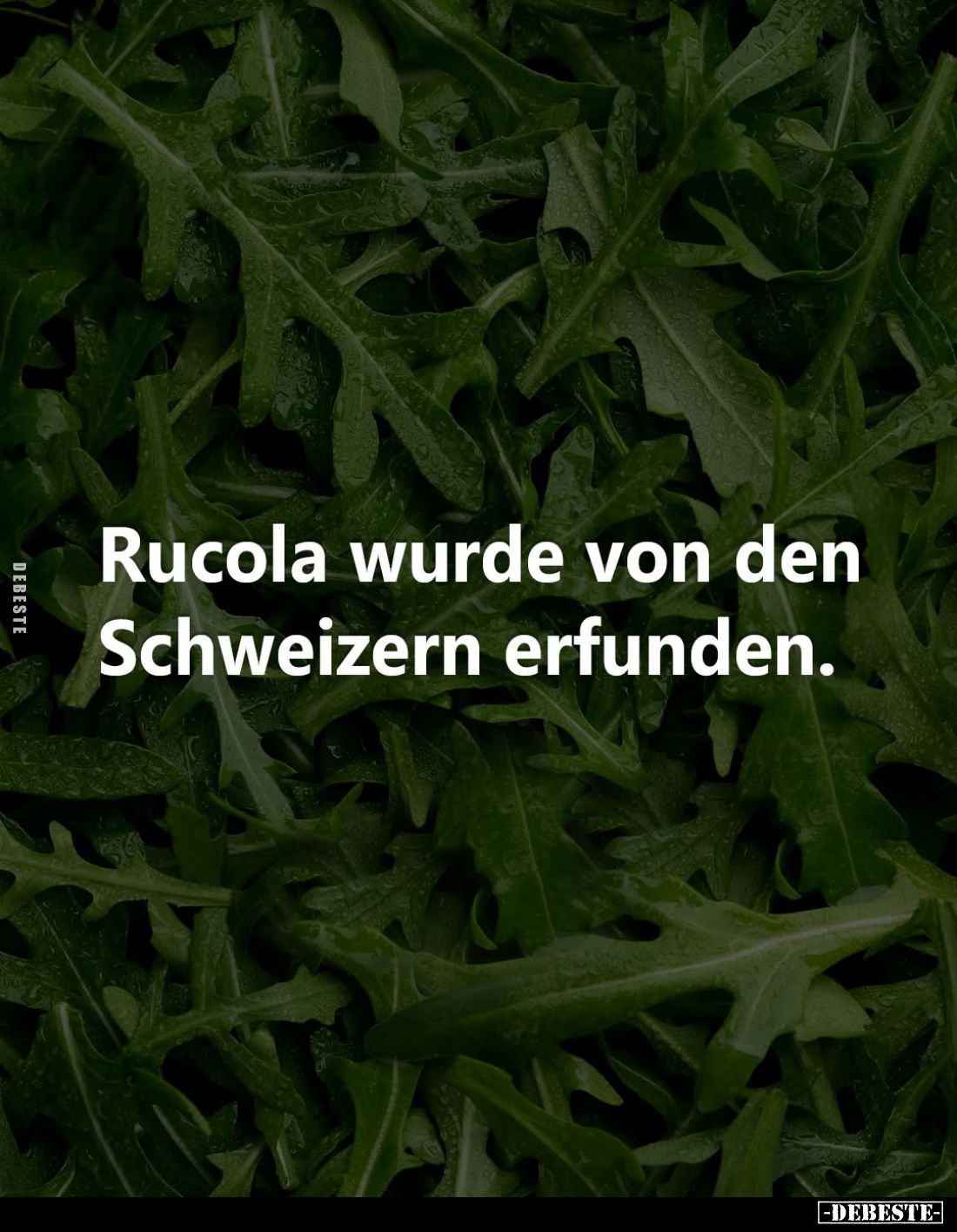 Rucola wurde von den Schweizern erfunden.