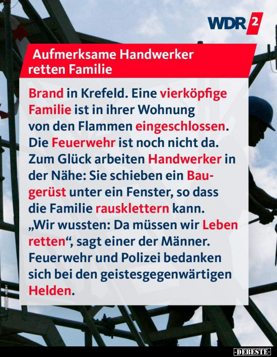 Aufmerksame Handwerker retten Familie.. - Lustige Bilder | DEBESTE.de