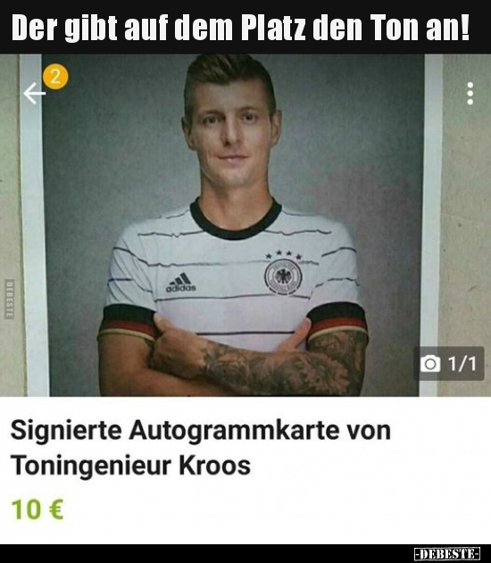 Signierte Autogrammkarte von Toningenieur Kroos.. - Lustige Bilder | DEBESTE.de