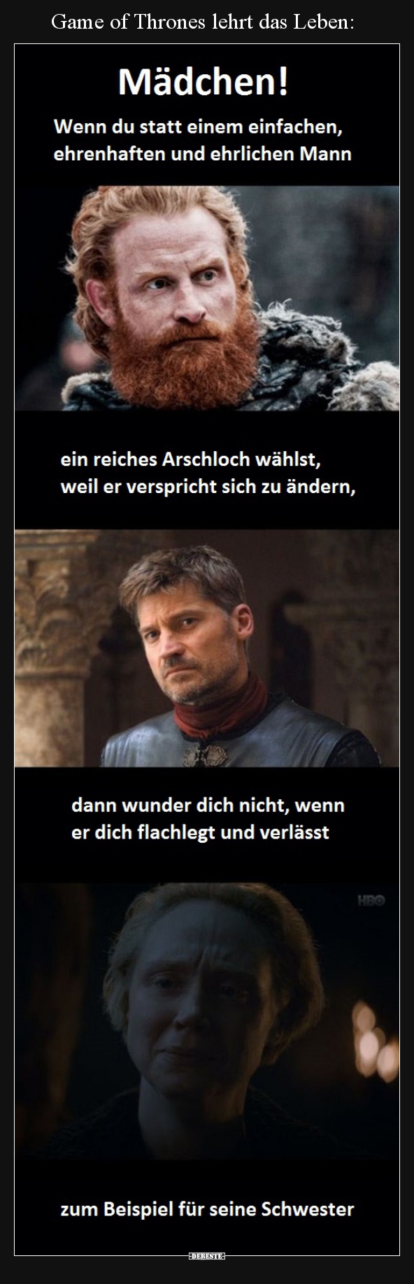 Game of Thrones lehrt das Leben.. - Lustige Bilder | DEBESTE.de