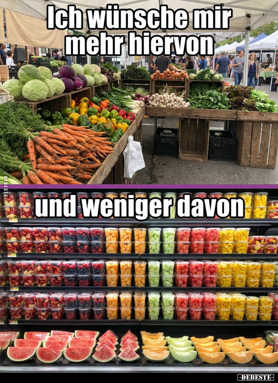 Ich wünsche mir mehr hiervon
und weniger davon.