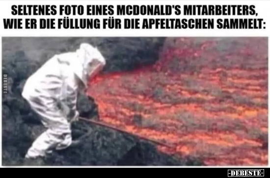 Seltenes Foto eines McDonald's Mitarbeiters, wie er die.. - Lustige Bilder | DEBESTE.de