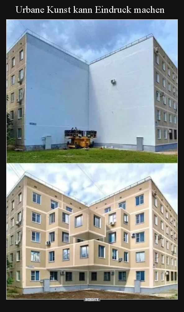 Urbane Kunst kann Eindruck machen..