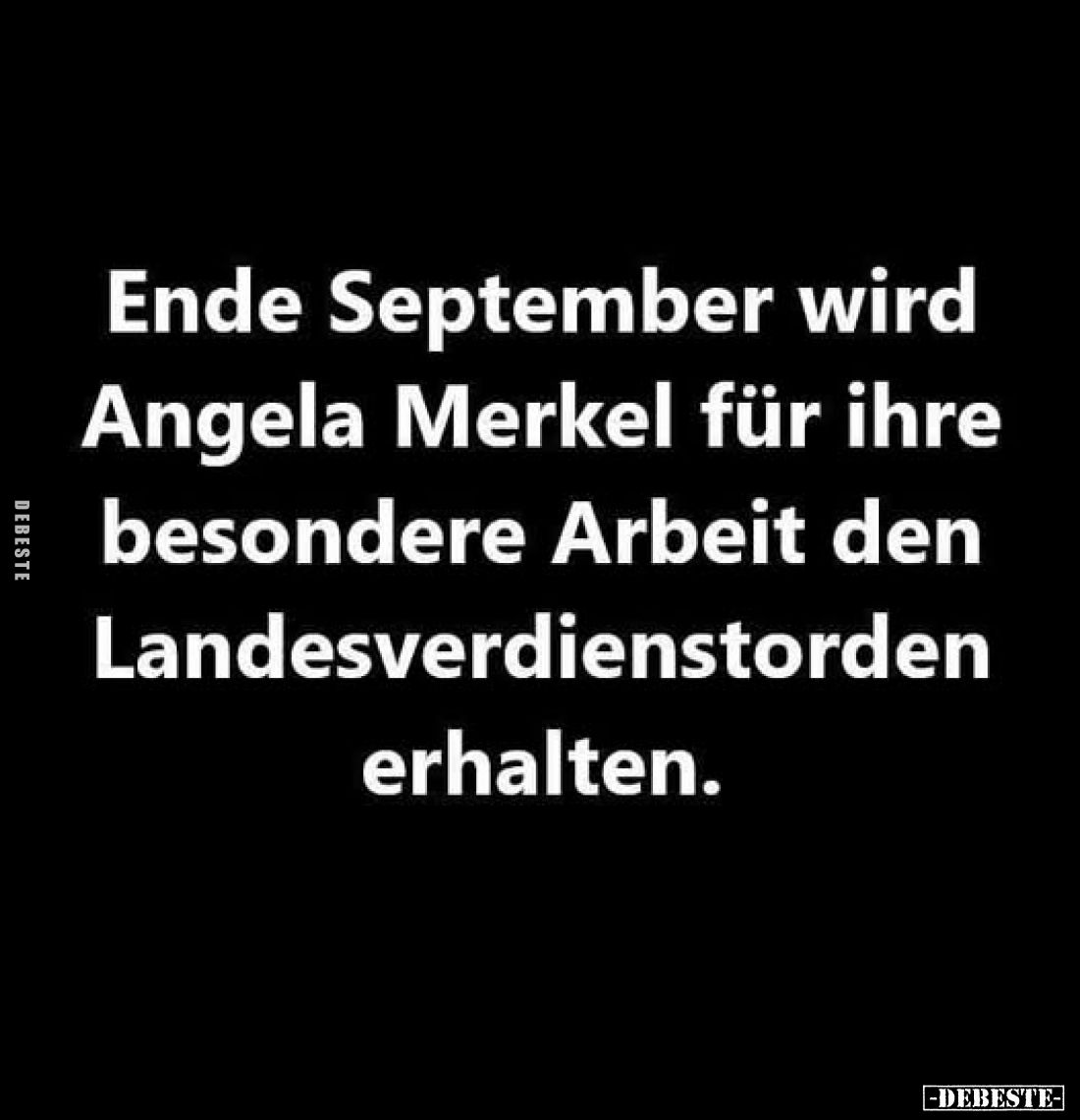 Ende September wird Angela Merkel für ihre besondere Arbeit den Landesverdienstorden erhalten.