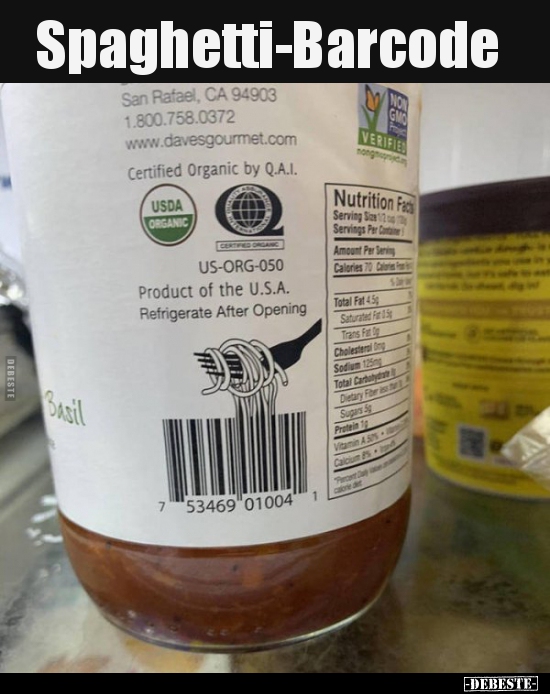 Spaghetti-Barcode..