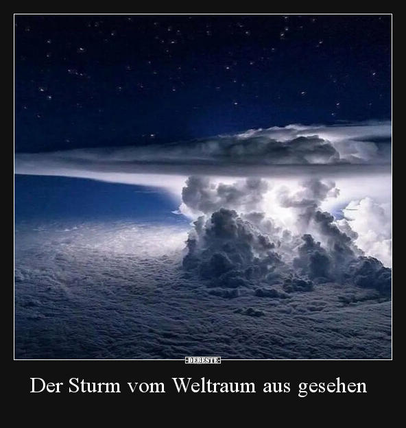 Der Sturm vom Weltraum aus gesehen.. - Lustige Bilder | DEBESTE.de
