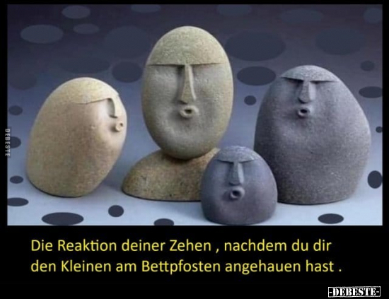 Die Reaktion deiner Zehen, nachdem du.. - Lustige Bilder | DEBESTE.de