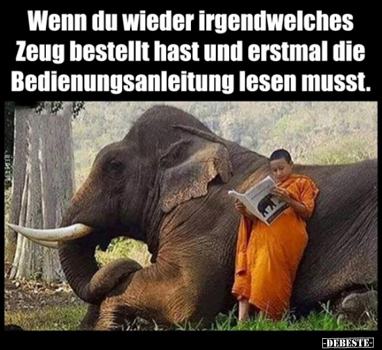 Wenn du wieder irgendwelches Zeug bestellt hast und erstmal.. - Lustige Bilder | DEBESTE.de