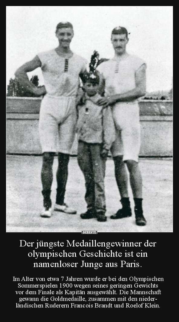 Der jüngste Medaillengewinner der olympischen Geschichte.. - Lustige Bilder | DEBESTE.de