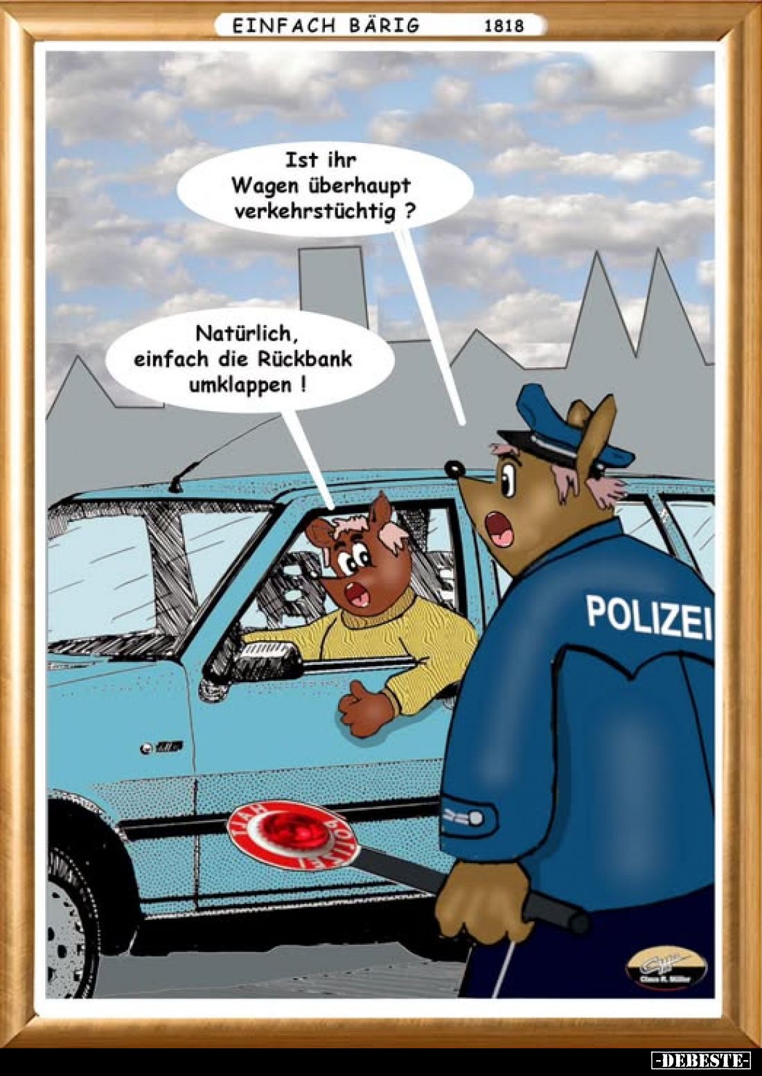 Ist ihr Wagen überhaupt verkehrstüchtig?
Natürlich, einfach die Rückbank umklappen!