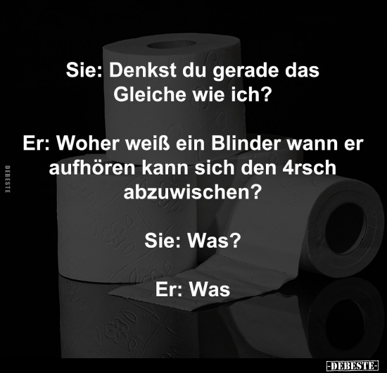 Sie: Denkst du gerade das Gleiche wie ich.. - Lustige Bilder | DEBESTE.de