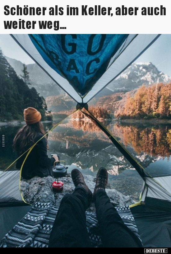 Schöner als im Keller, aber auch weiter weg...