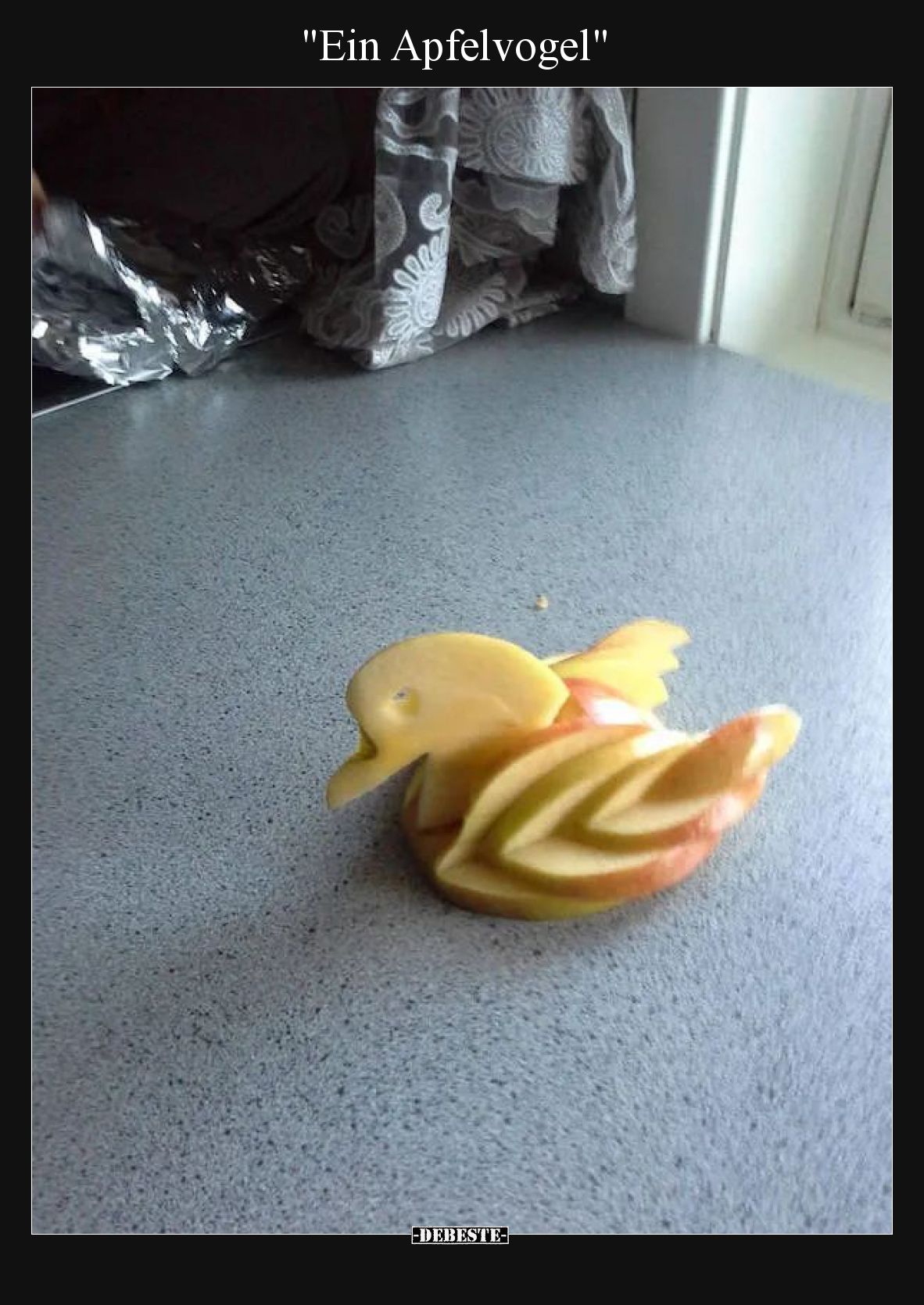 Ein Apfelvogel