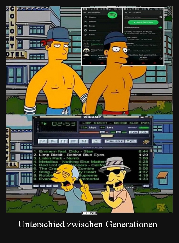 Unterschied zwischen Generationen..