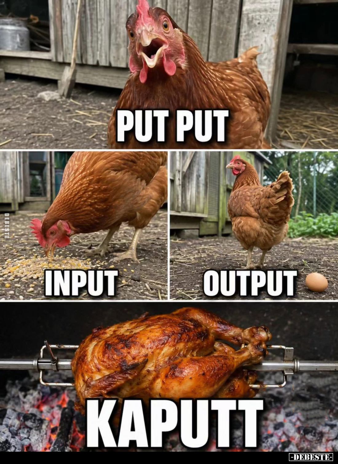 Put Put. Input. Output. Kaputt.