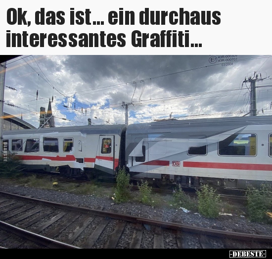 Ok, das ist... ein durchaus interessantes Graffiti... - Lustige Bilder | DEBESTE.de
