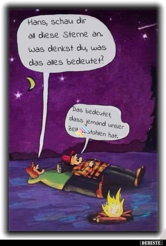 Hans, schau dir all diese Sterne an.. - Lustige Bilder | DEBESTE.de