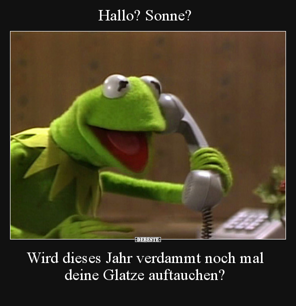 Hallo? Sonne? Wird dieses Jahr verdammt noch mal deine..
