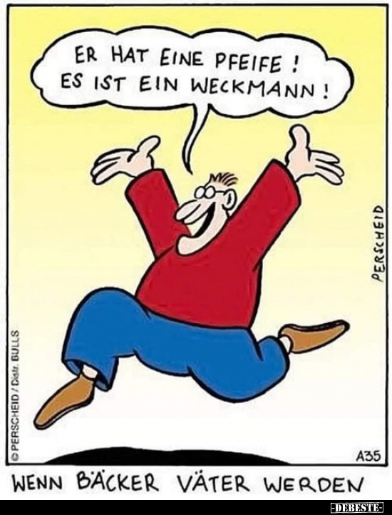 Er hat eine Pfeife! Es ist ein Weckmann!.. - Lustige Bilder | DEBESTE.de